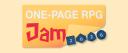 Discovery splash banner for One-Page RPG Jam Discord server