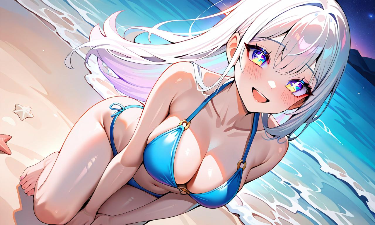 Discovery splash banner for Starz・Safe-Space・Music・Galaxy・Chat・Anime・Emotes・Manga・Star Guild Tag・Genshin・WuWA・Roblox Discord server