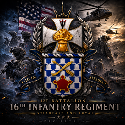 Discovery icon for 1-16th Infantry Regiment Discord server